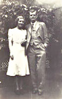 Betty Crowther and WWS, wedding day