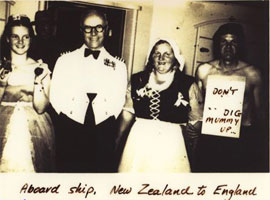 Fancy dress on ship New Zealand to UK